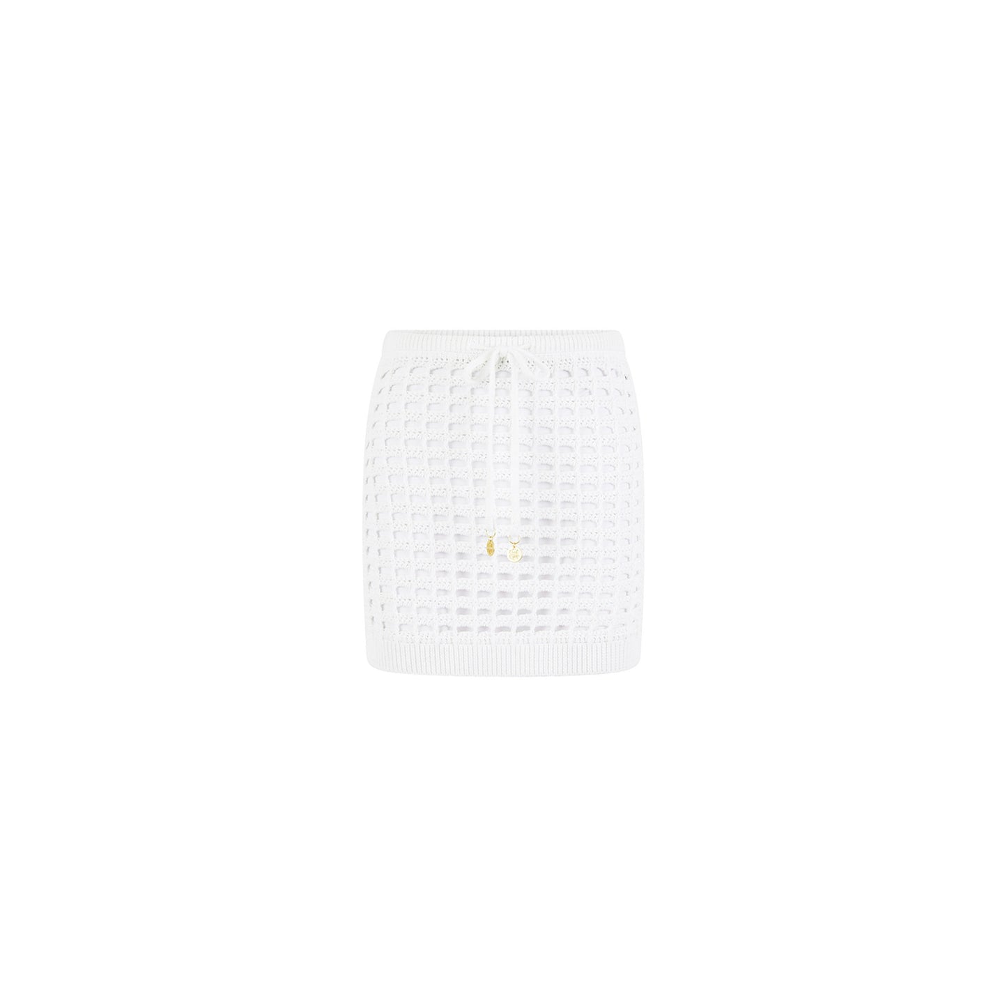 Ivory Crochet Ring Mini Skirt