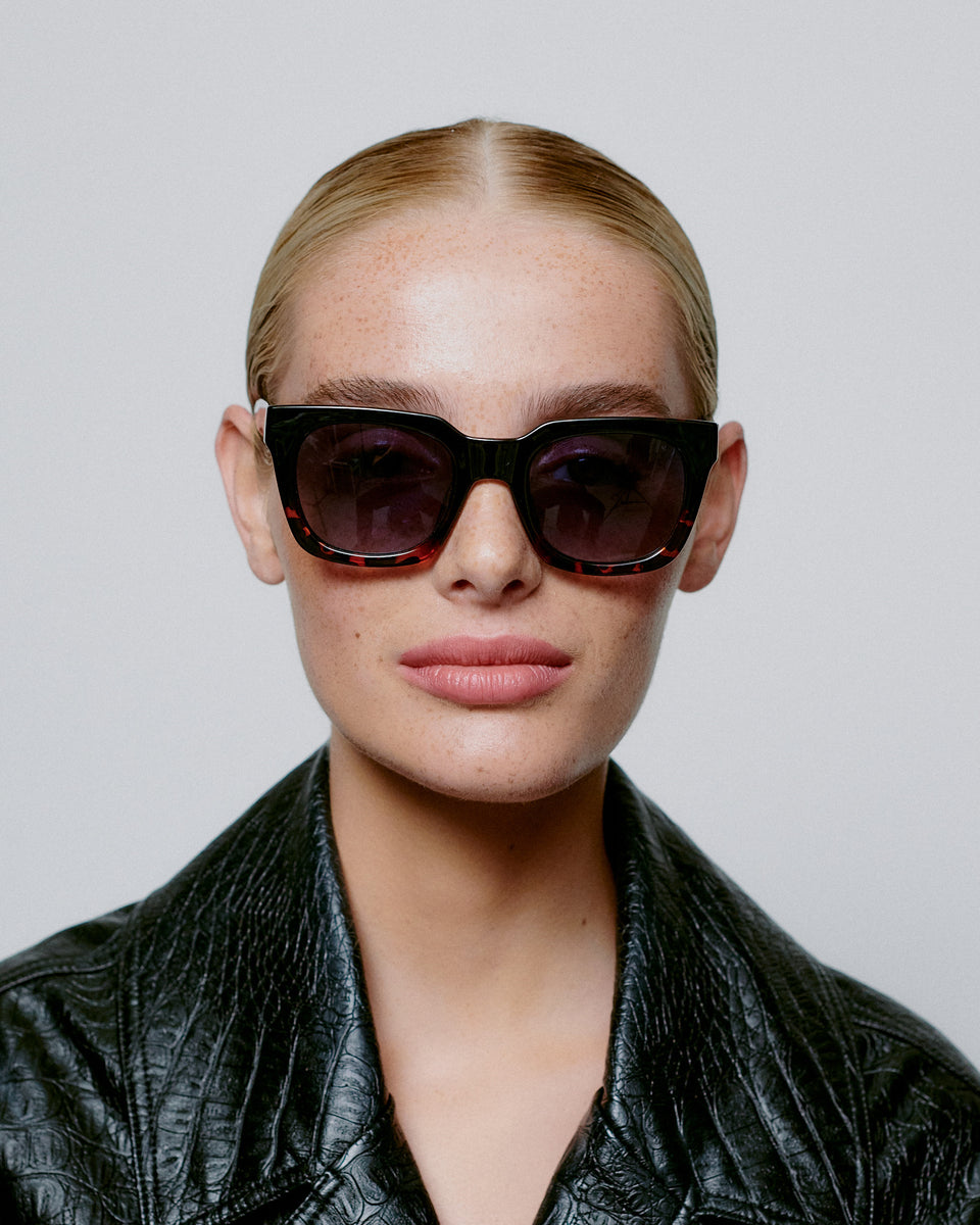 Black Demi Tortoise Nancy Sunglasses