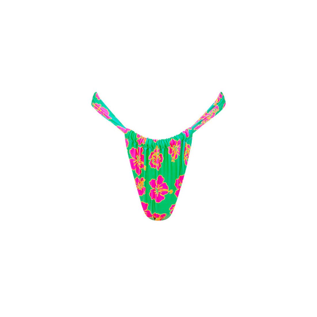 Melon Sorbet Ruched Thong Bottom