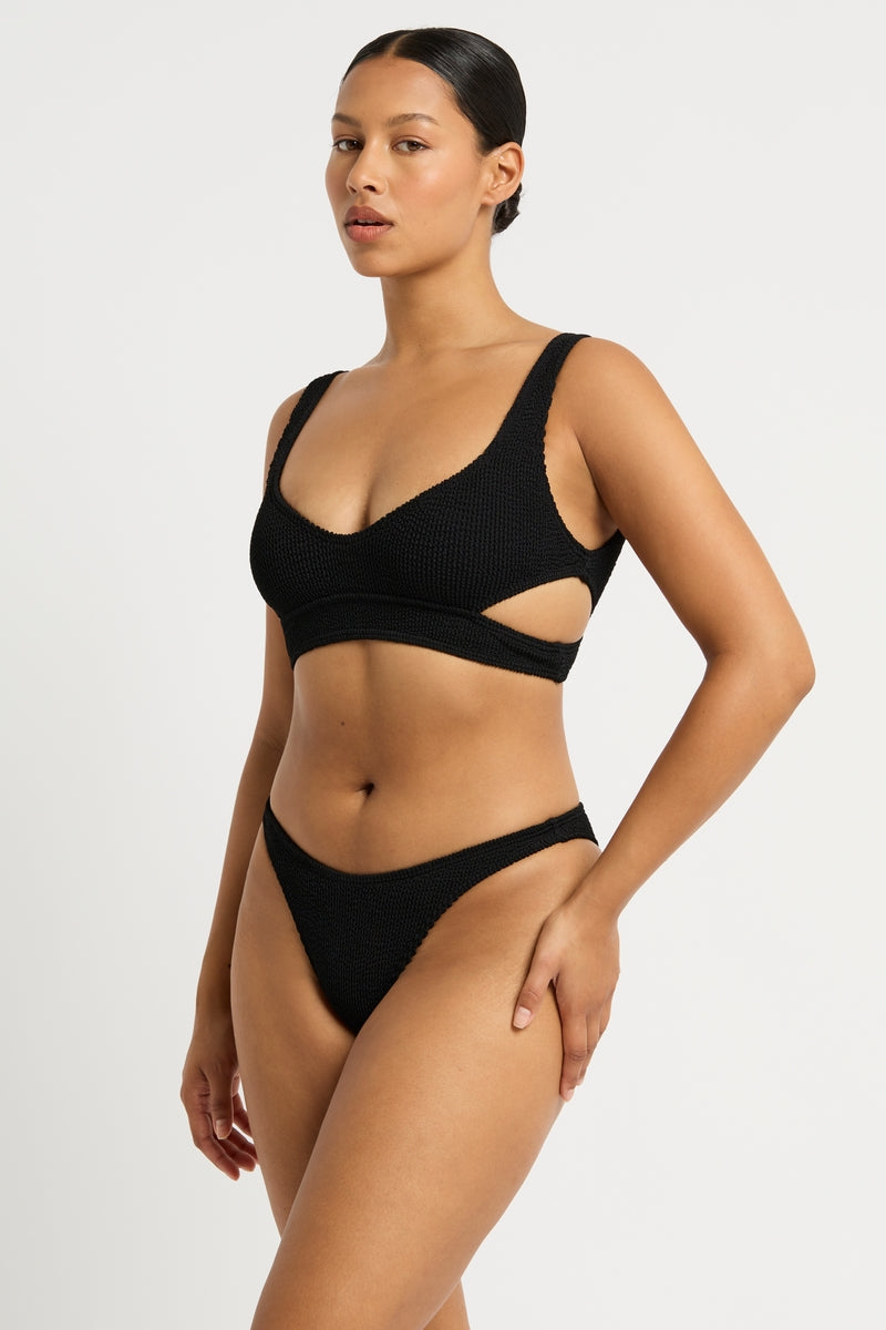 Black Eco Nino Crop Top