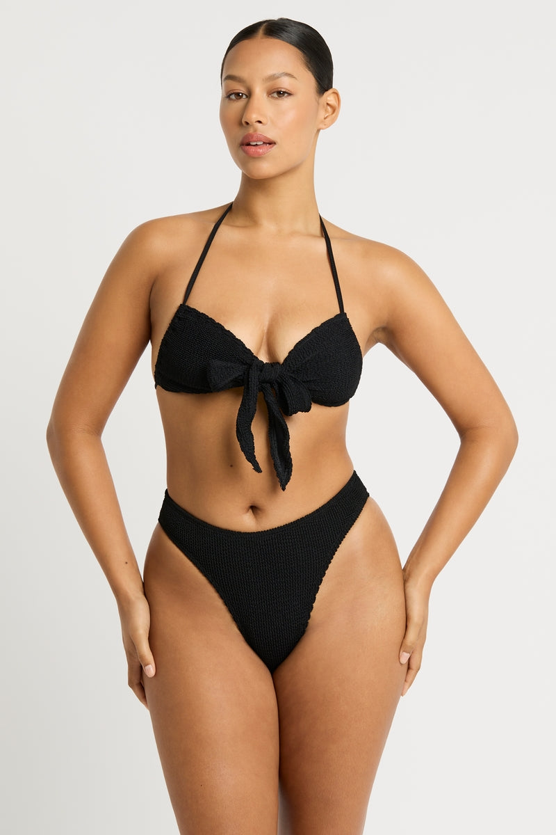 Black Eco Jean Tri Top