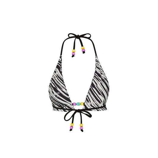 Wild Honey Frill Halter Bralette Top