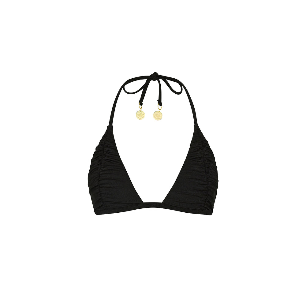Twilight Black Gathered Stitch Bralette