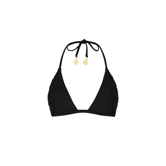 Twilight Black Gathered Stitch Bralette