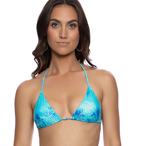 Aqua Dreams Crystallized Seamless Triangle Top