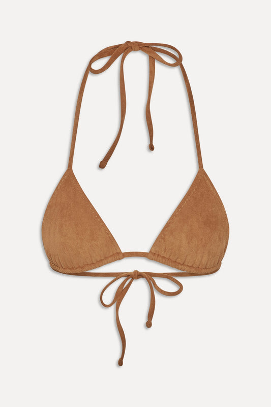 Bella Hadid's Sunkissed Suede Nick Triangle Top