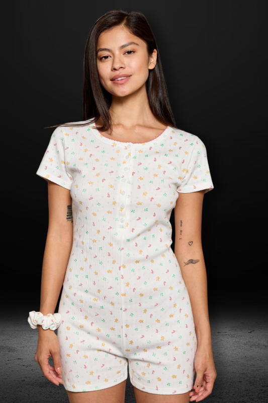 White Whimsical Holiday Onesie