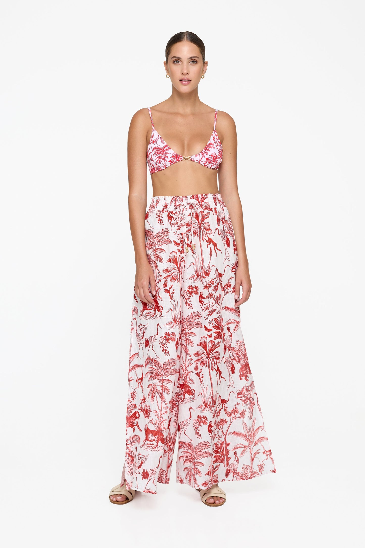 Red Toile Penelope Pant