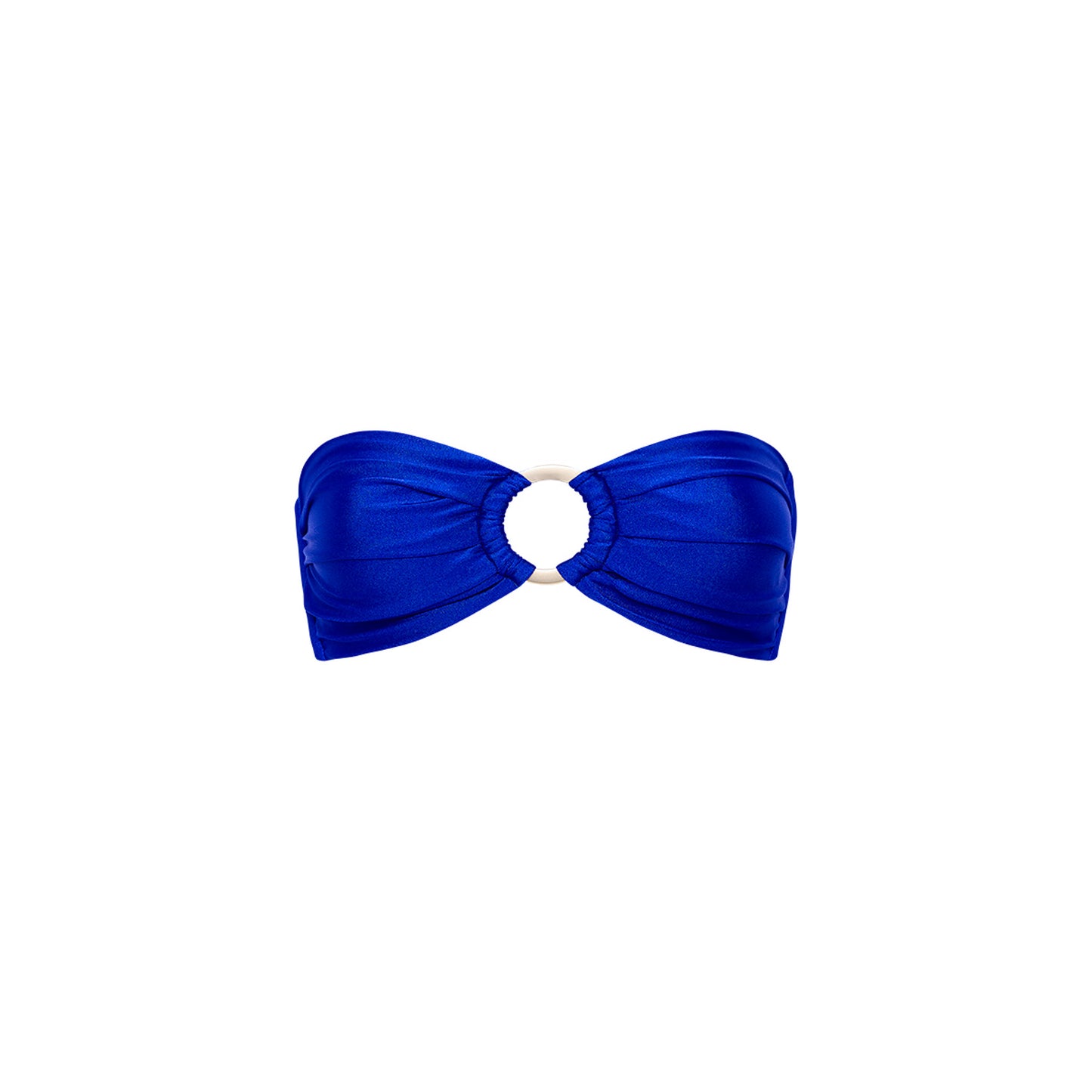 Malibu Blue Strapless Bandeau Top
