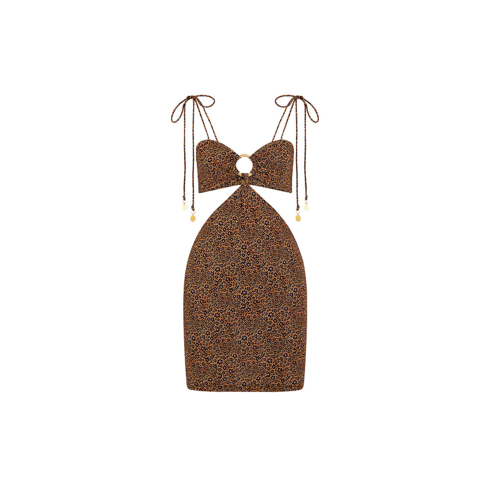 Kosmic Kat Ring Cut Out Mini Dress
