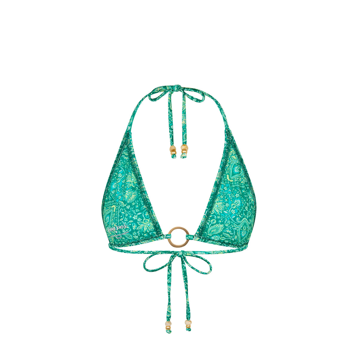 Emerald Aura Ring Halter Top