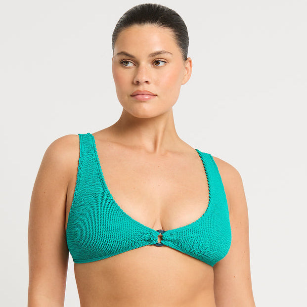 Aquatic Recycled Ring Scout Crop Top