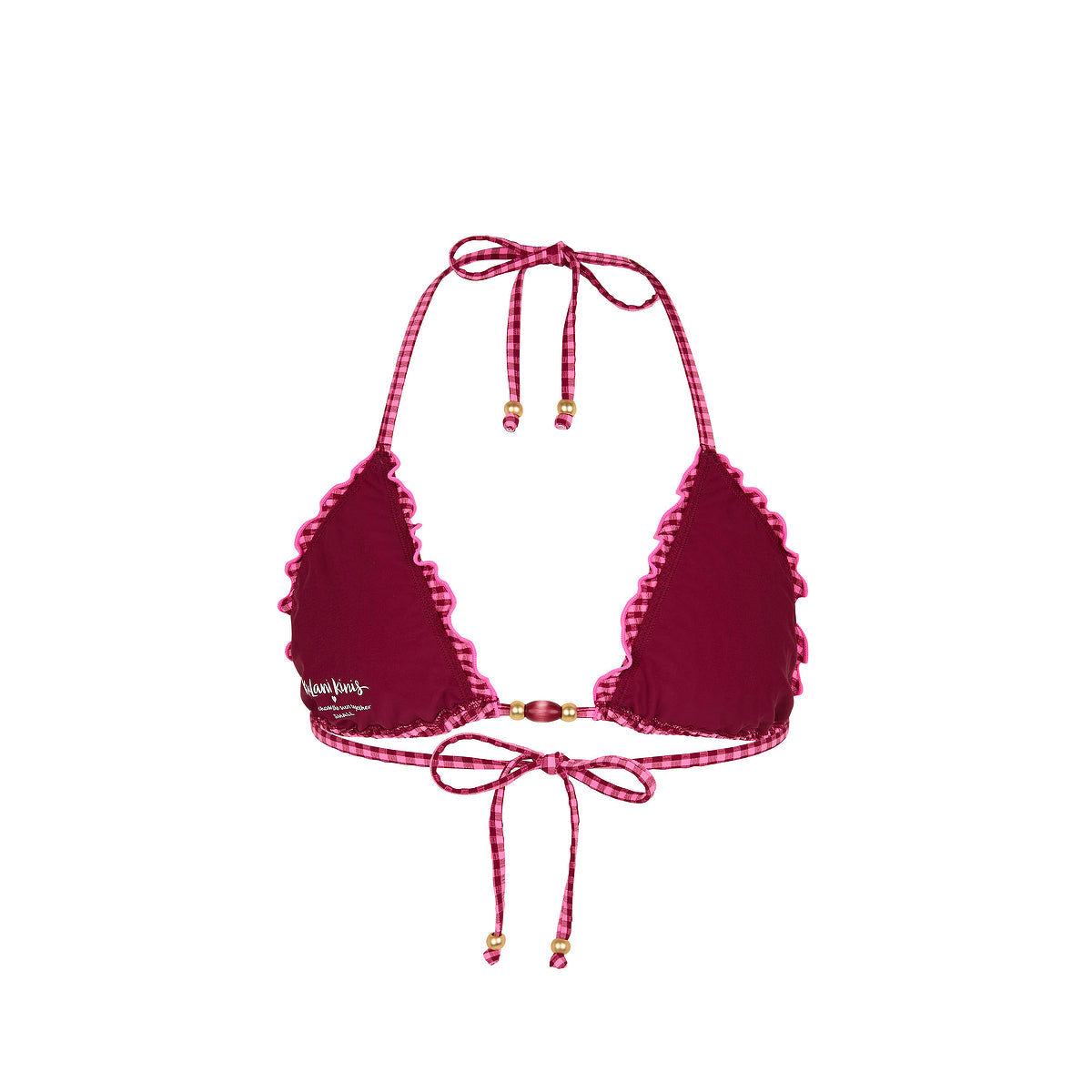 Cherry Kiss Lettuce Edge Bralette