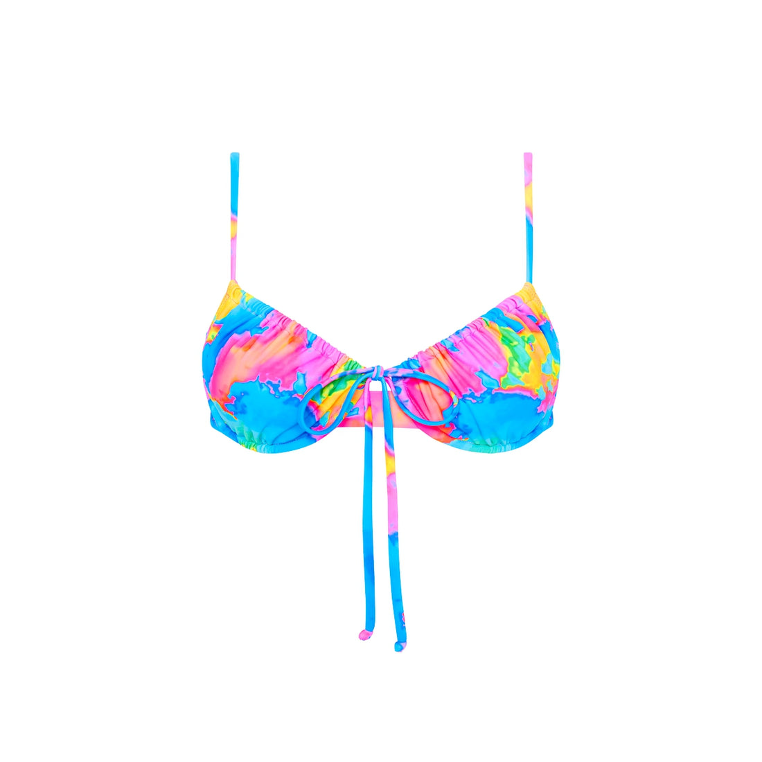 Sunrise Splash Ruched Underwire Top