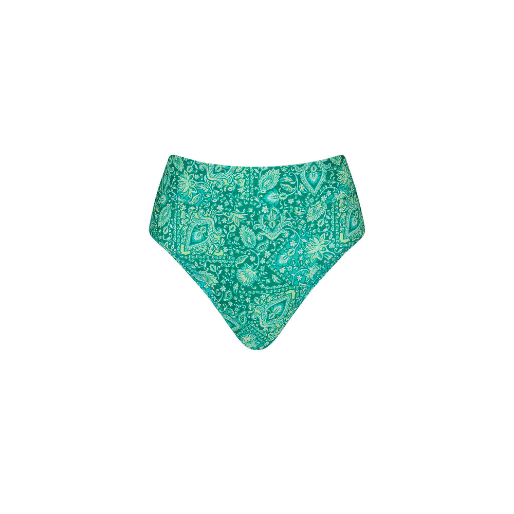 Emerald Aura High Hip Cheeky Bottom