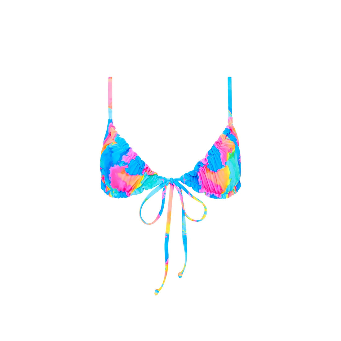 Sunrise Splash Ruched Bralette Top