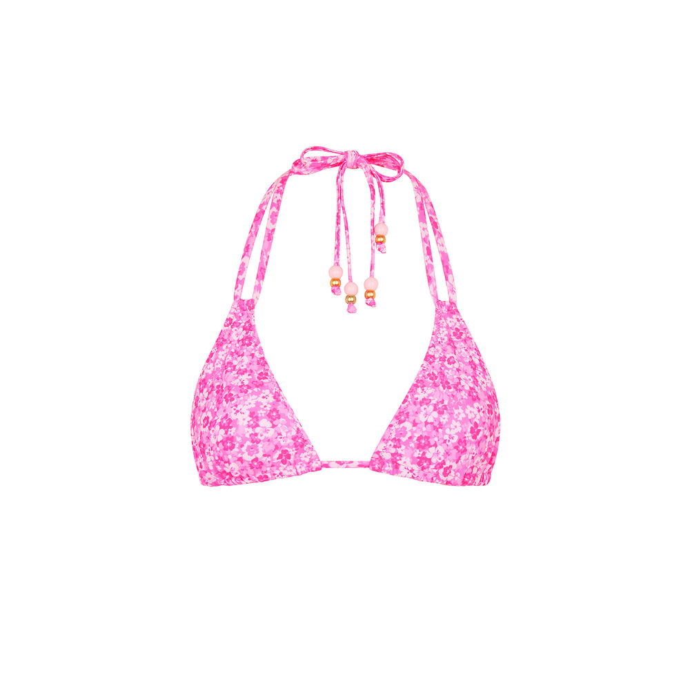 Berry Burst Halter Bralette Top