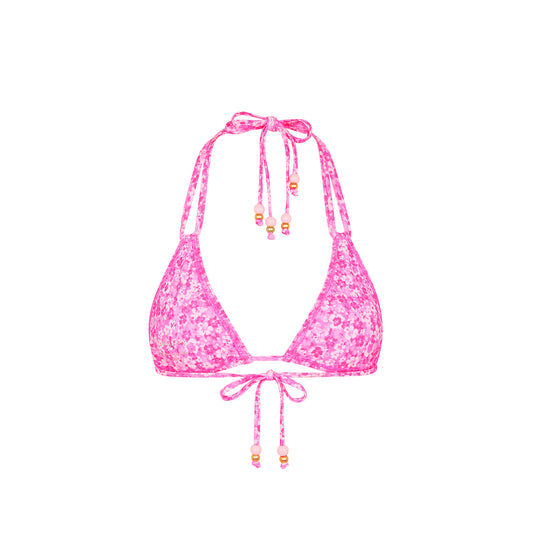 Berry Burst Halter Bralette Top