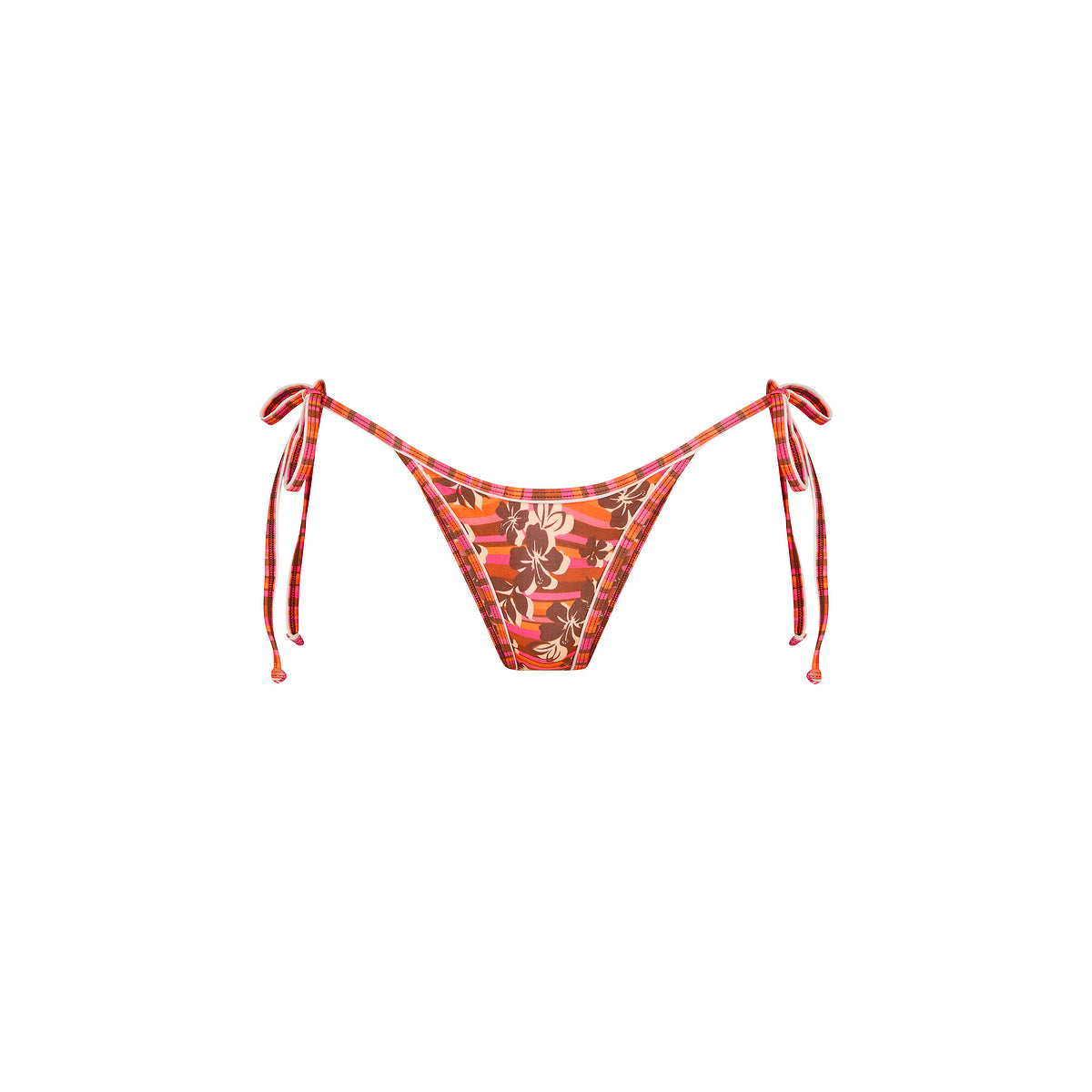 Sunkissed Stripe Double Bind Cheeky Tie Side Bottom