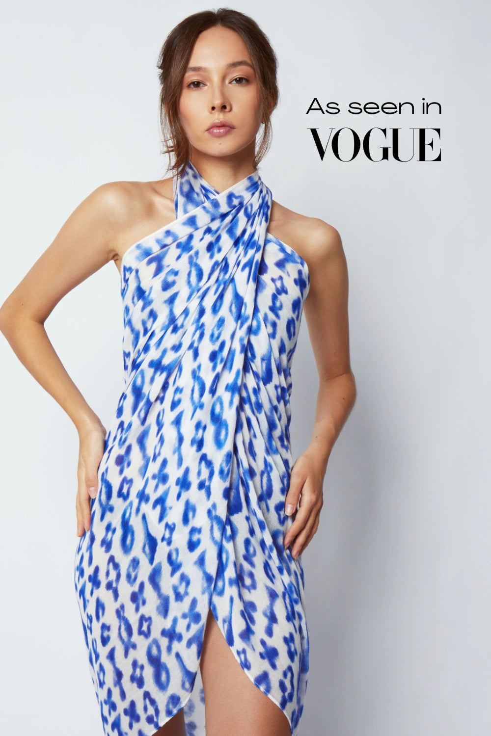 Cobalt Blue Santorini Bamboo Sarong