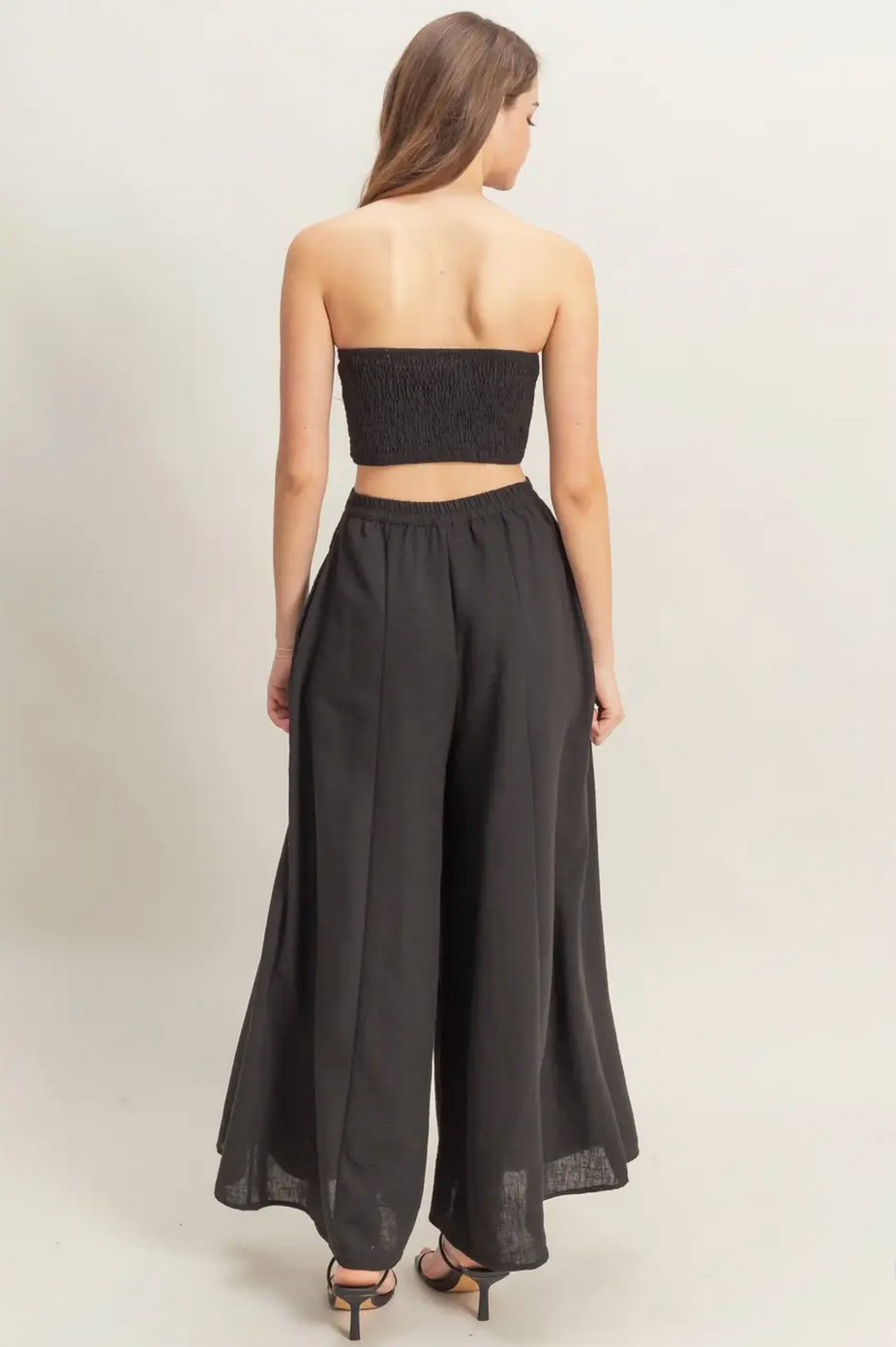 Black Soleil Wide Leg Pant