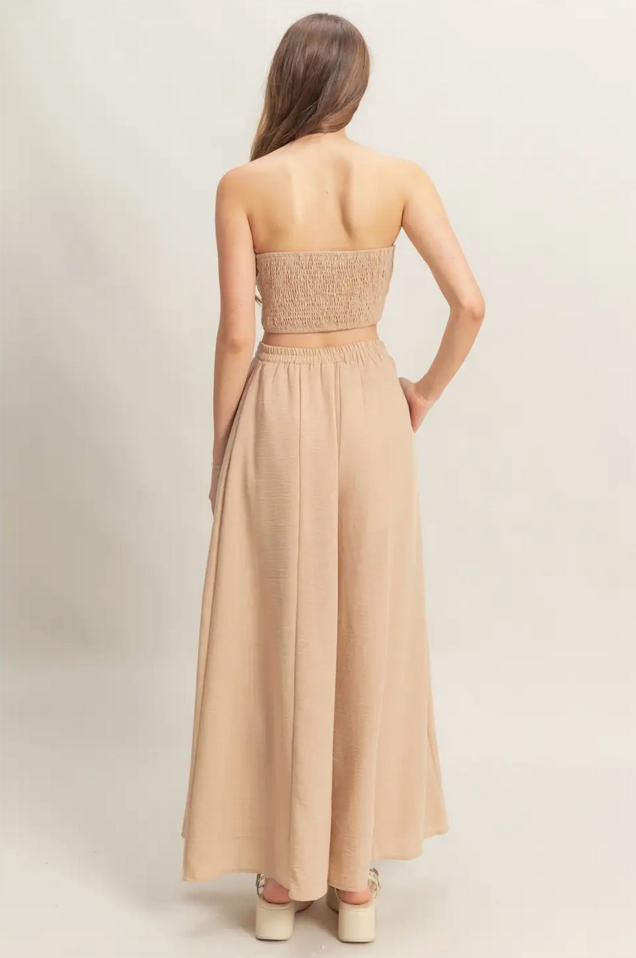 Natural Soleil Wide Leg Pant