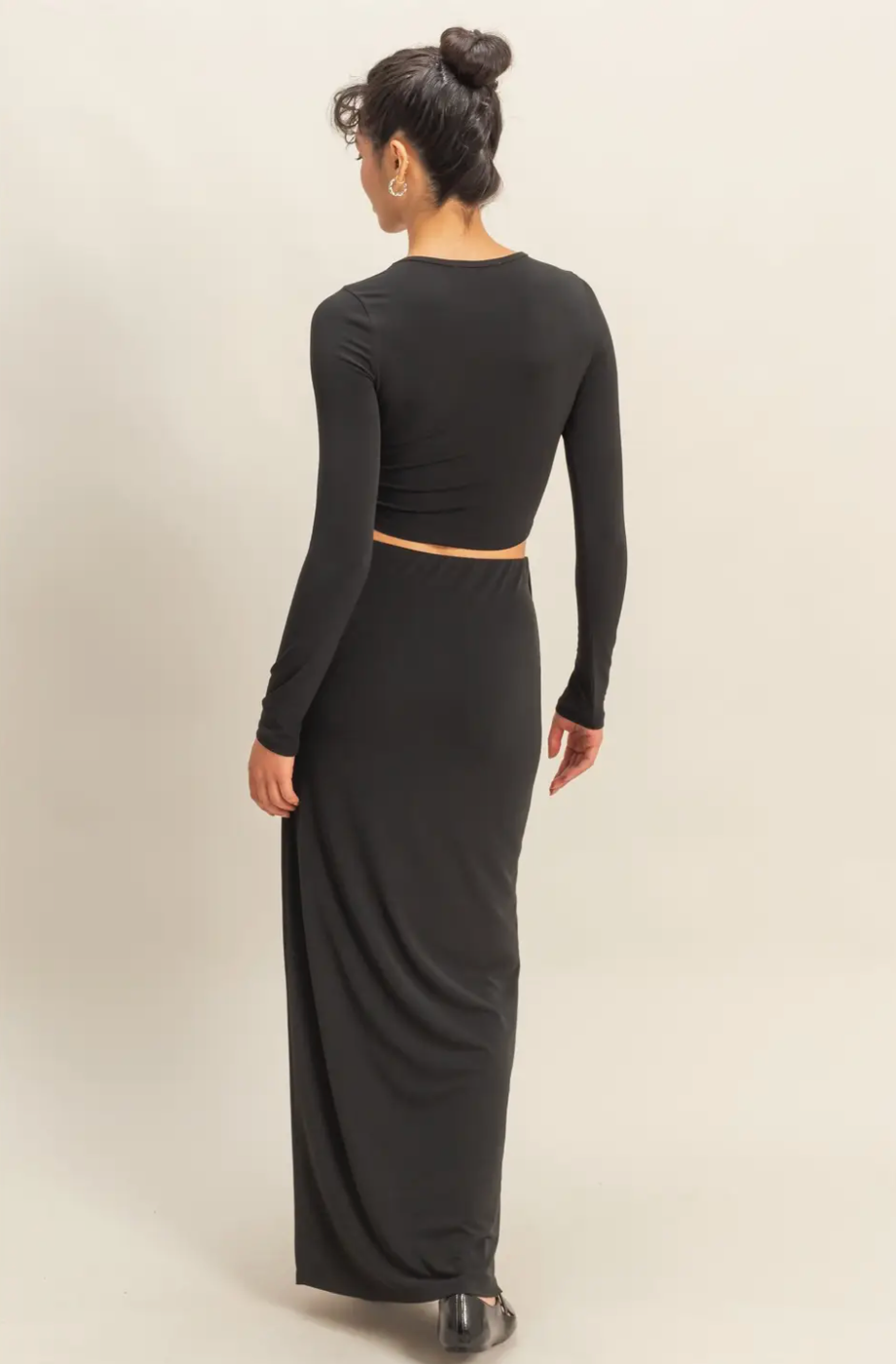 Black Asha Maxi Skirt