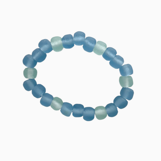 Blue/Seafoam Sea Glass Bracelet