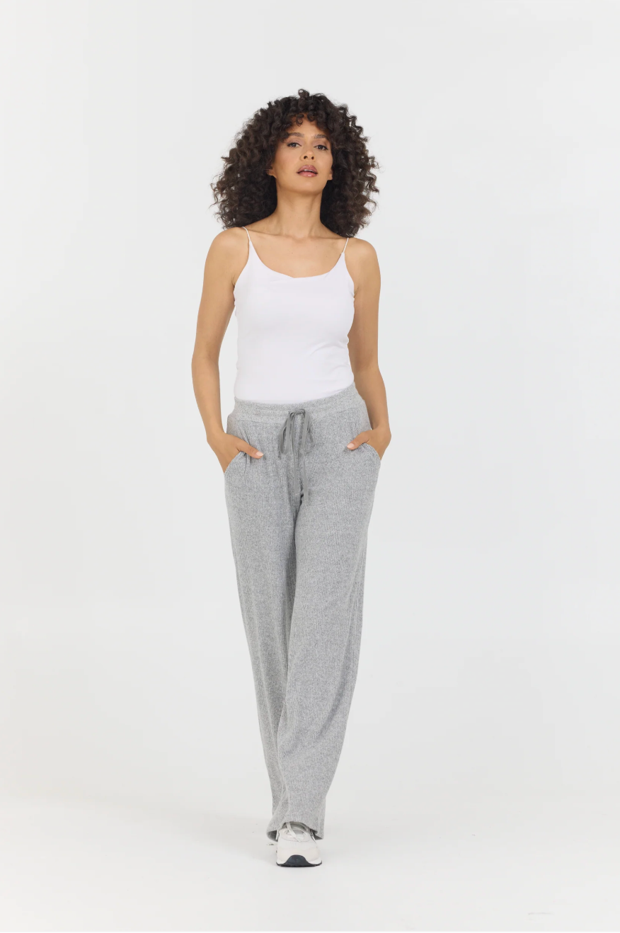 Grey Onyx Greer Wide Leg Lounge Pant