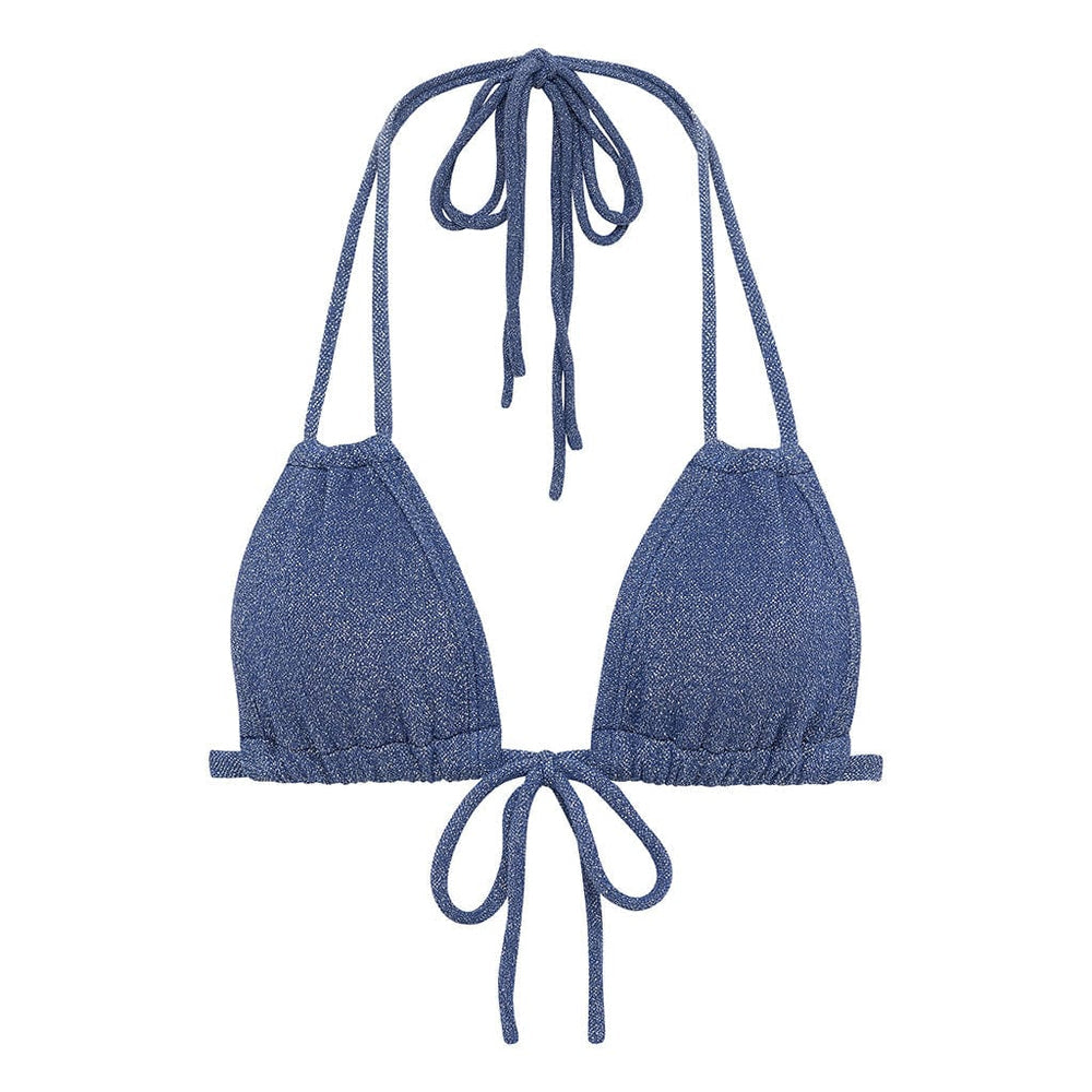Sky Sparkle Euro Bow Bikini Top