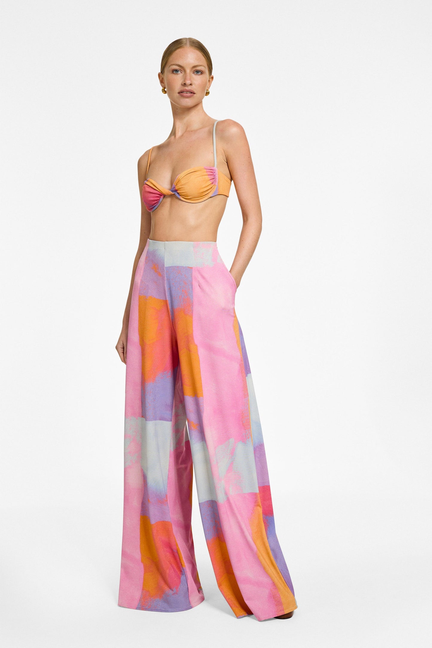 Abstract Lurex Tahoe Pant
