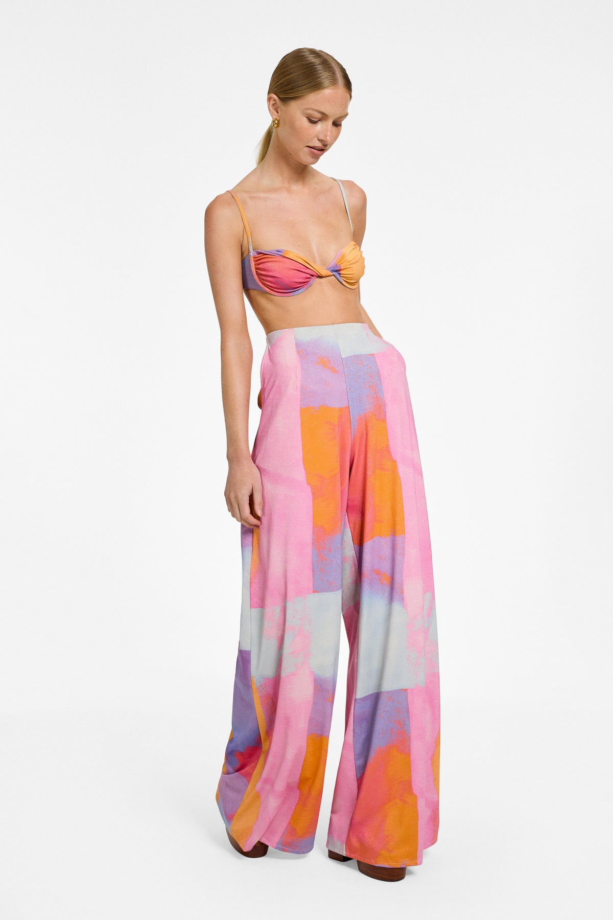 Abstract Lurex Tahoe Pant