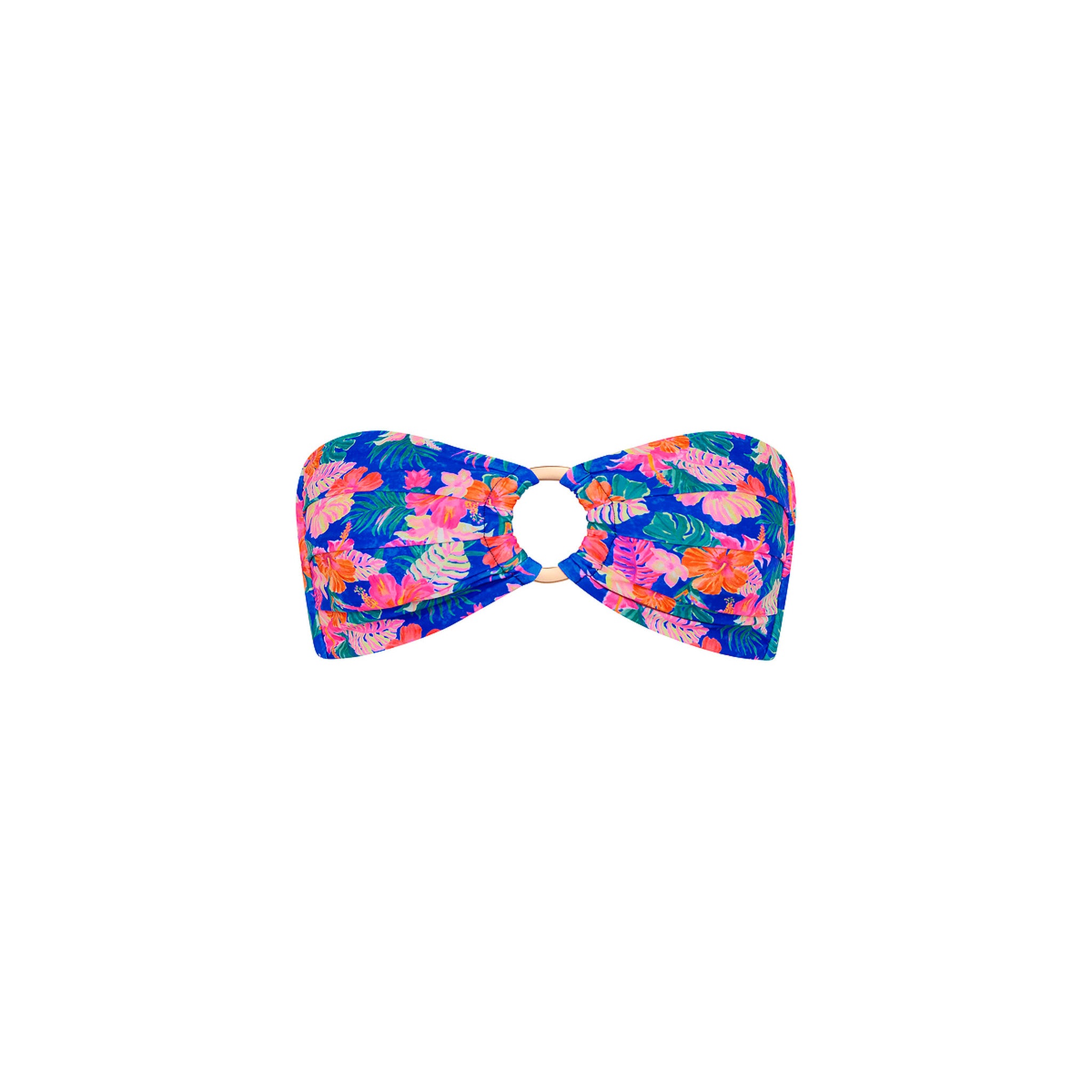 Electric Palms Strapless Bandeau Top