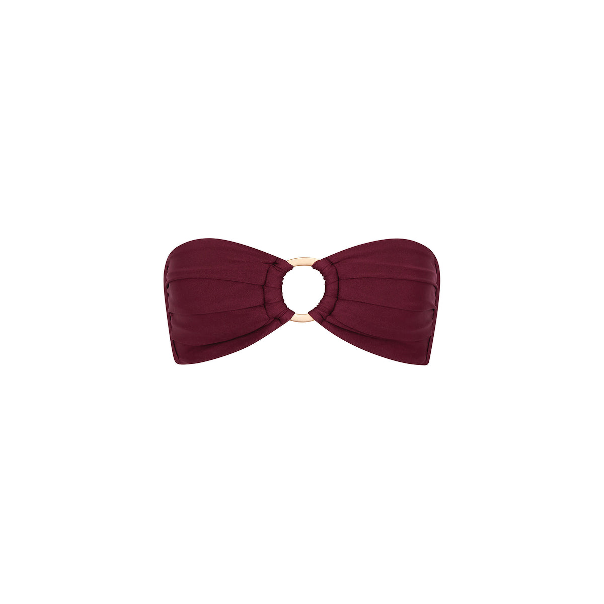 Sangria Strapless Bandeau Top