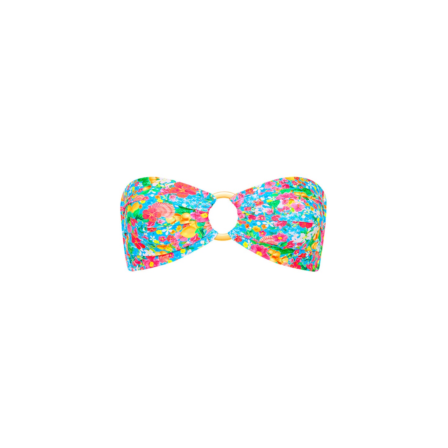 Mermaid Garden Strapless Bandeau Top