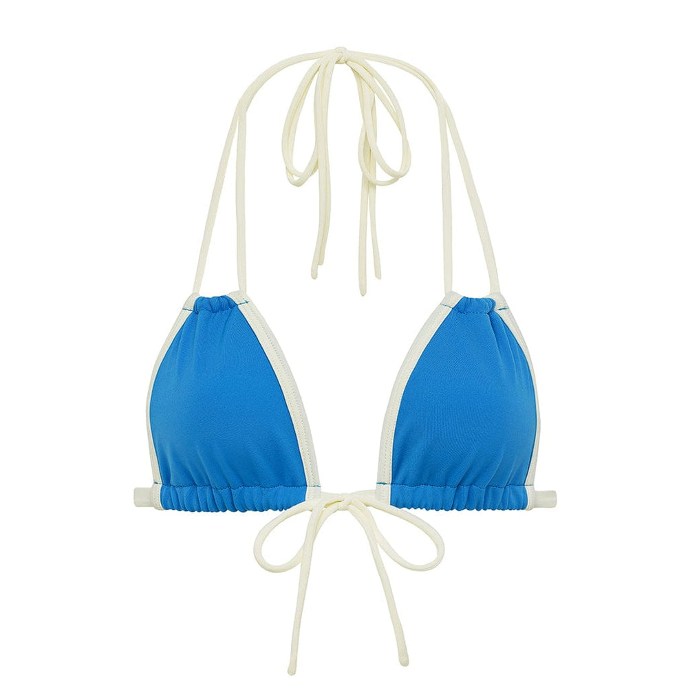Asul Cream Binded Euro Bow Bikini Top