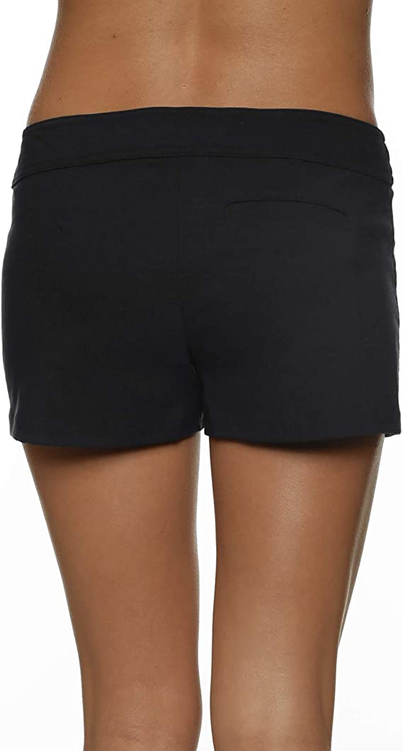 Black 4" Board Short
