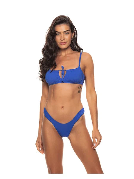 Indigo Bossa Nova Col. Draped Side High Leg