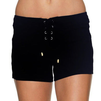 Black 4" Board Short