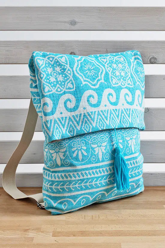 Turquoise Elliniko Backpack Bag