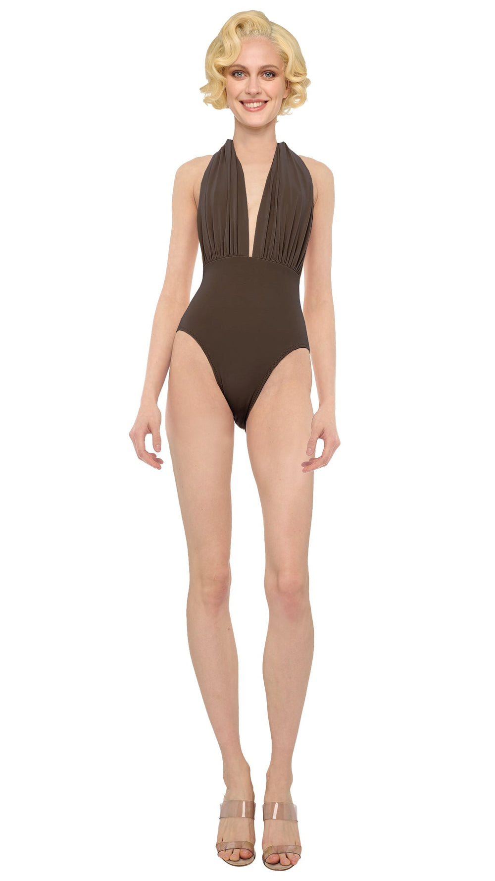 Bark Halter Low Back Mio One Piece