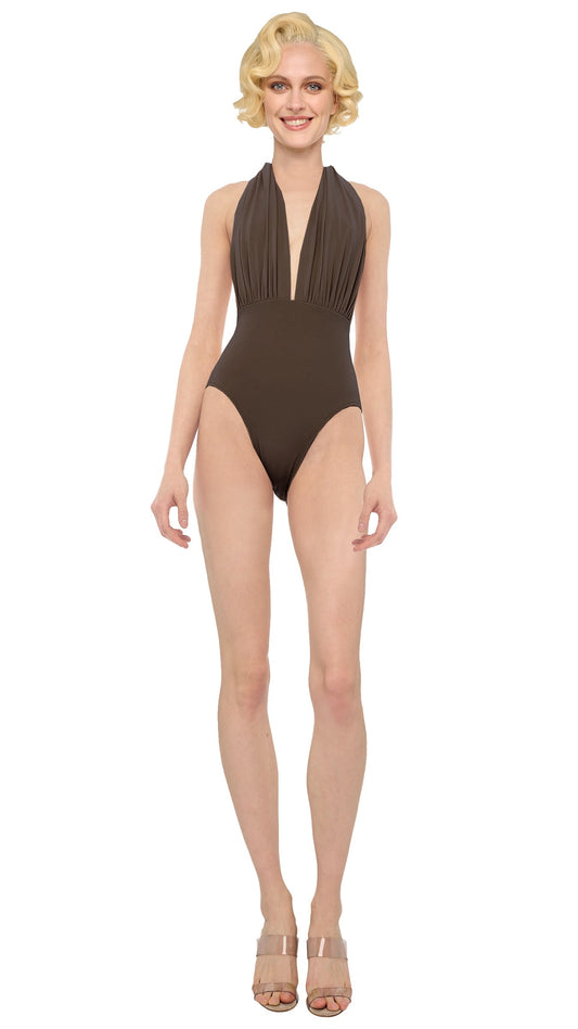 Bark Halter Low Back Mio One Piece