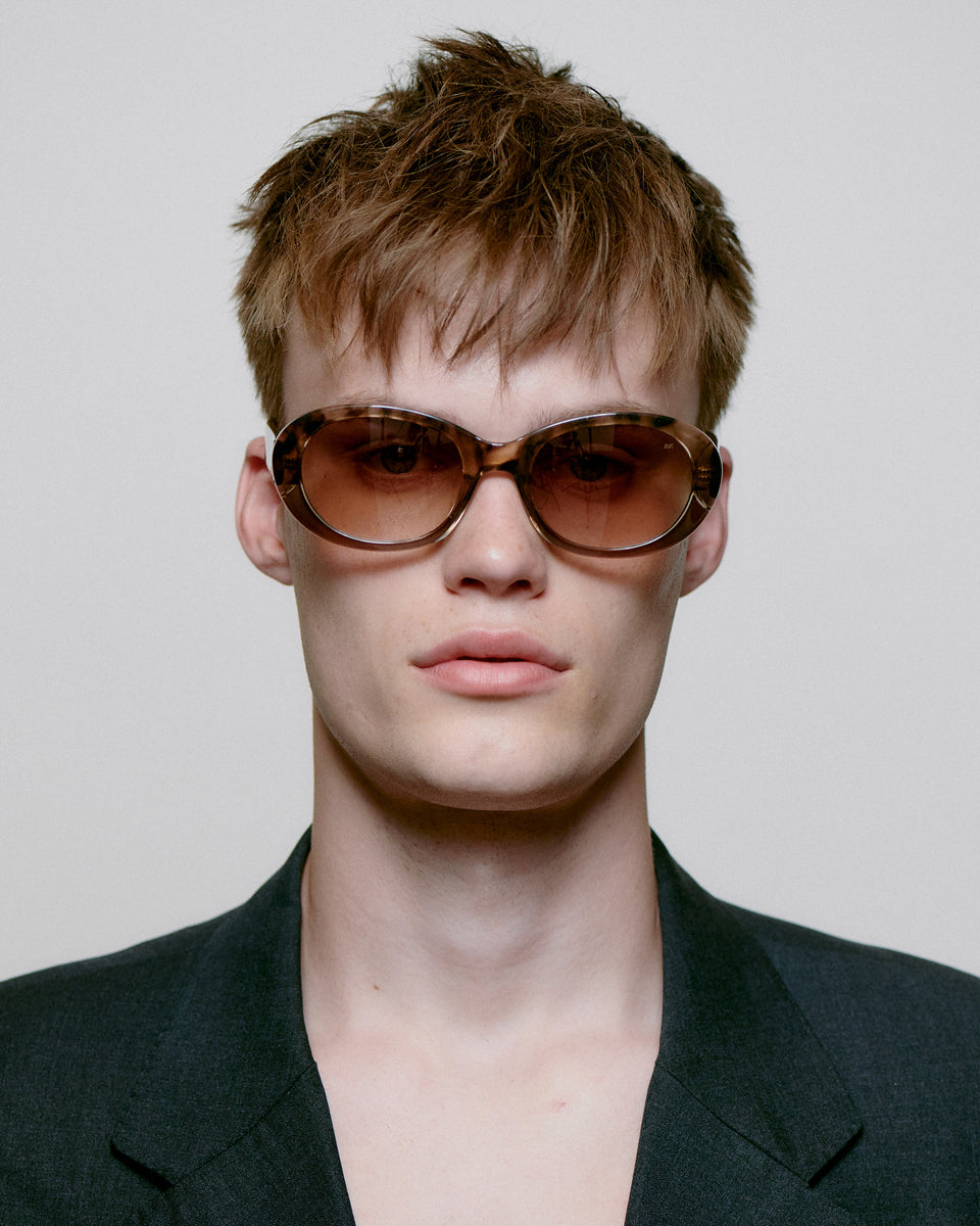 Coquina/Gray Transparent Anma Sunglasses
