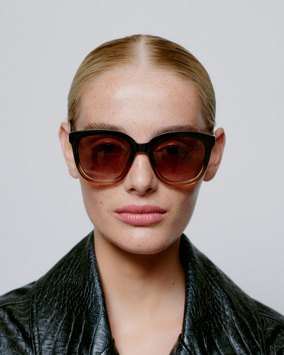 Black/Brown Transparent Billy Sunglasses