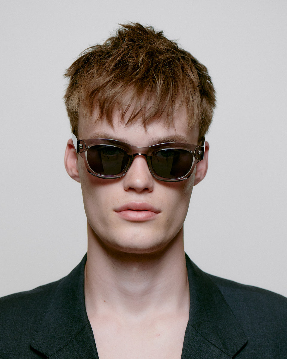 Gray Transparent Lane Sunglasses