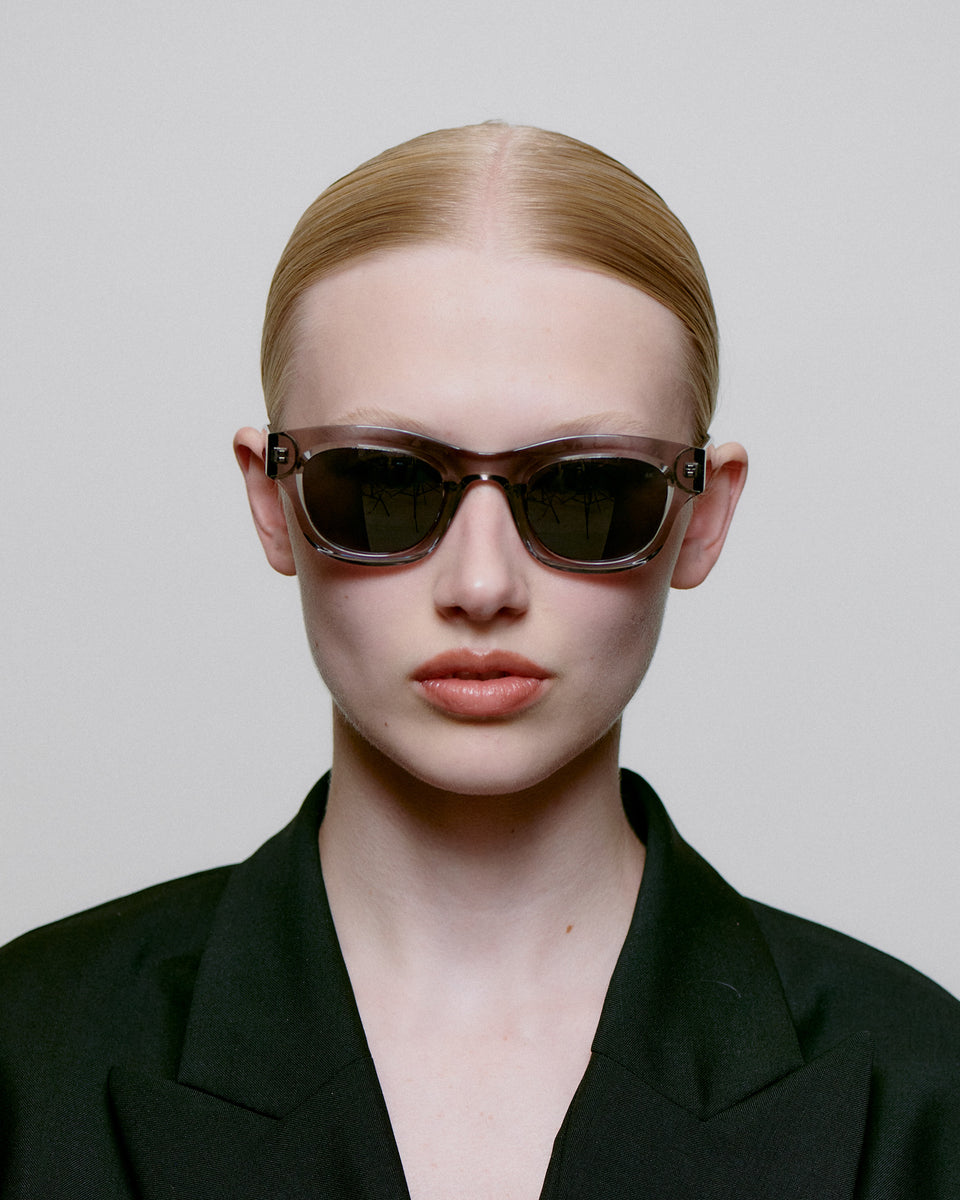 Gray Transparent Lane Sunglasses