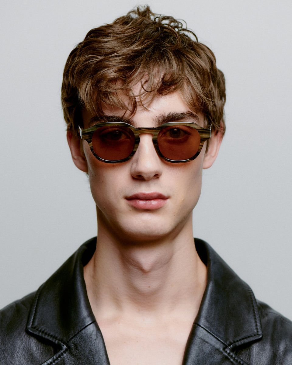 Striped Horn Zan Sunglasses