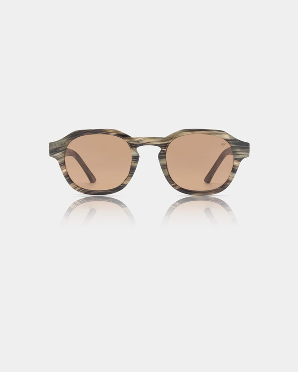 Striped Horn Zan Sunglasses