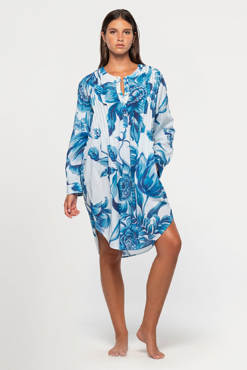 Bois De Croix White Gershwin Over Shirt Cover Up