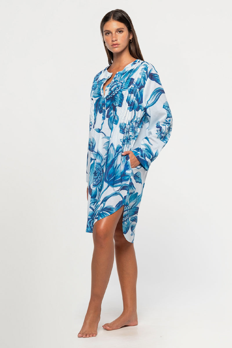 Bois De Croix White Gershwin Over Shirt Cover Up